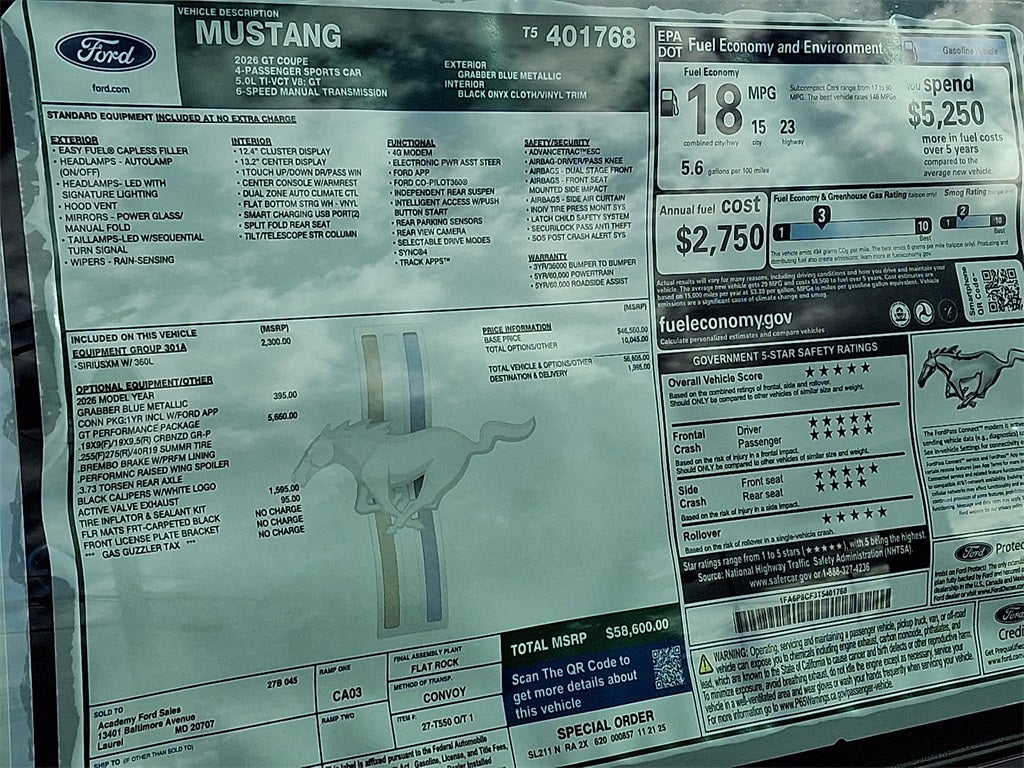 2026 Ford Mustang GT