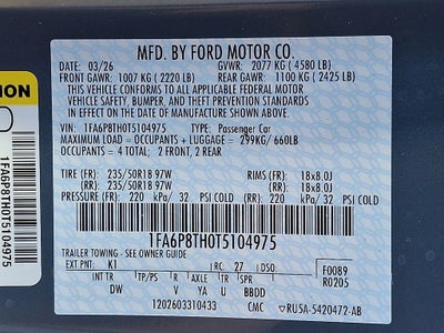 2026 Ford Mustang EcoBoost® Fastback