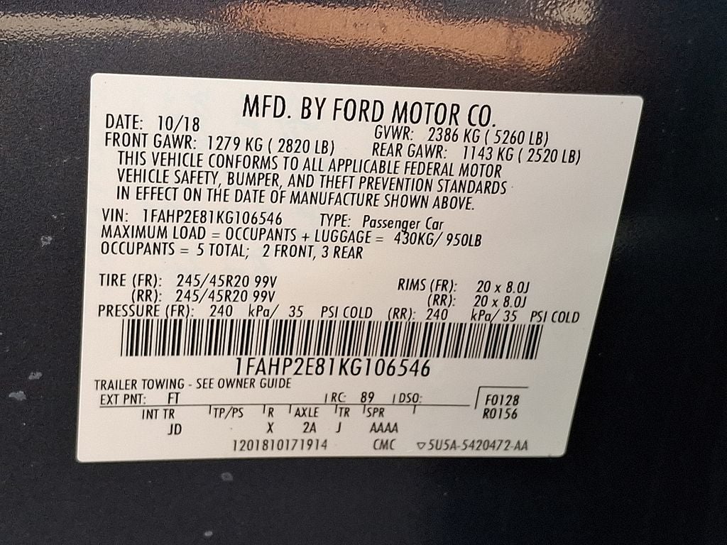 2019 Ford Taurus SEL