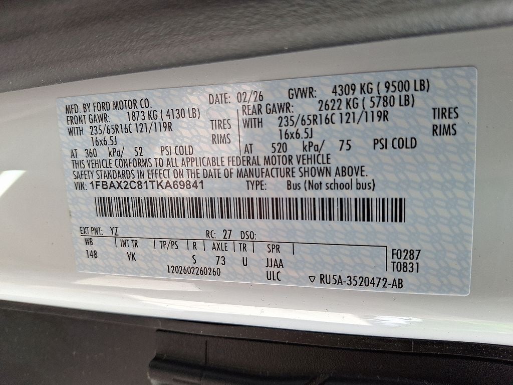 2026 Ford Transit-350 Passenger Van XL