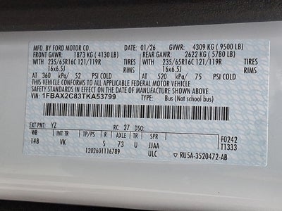 2026 Ford Transit-350 Passenger Van XL