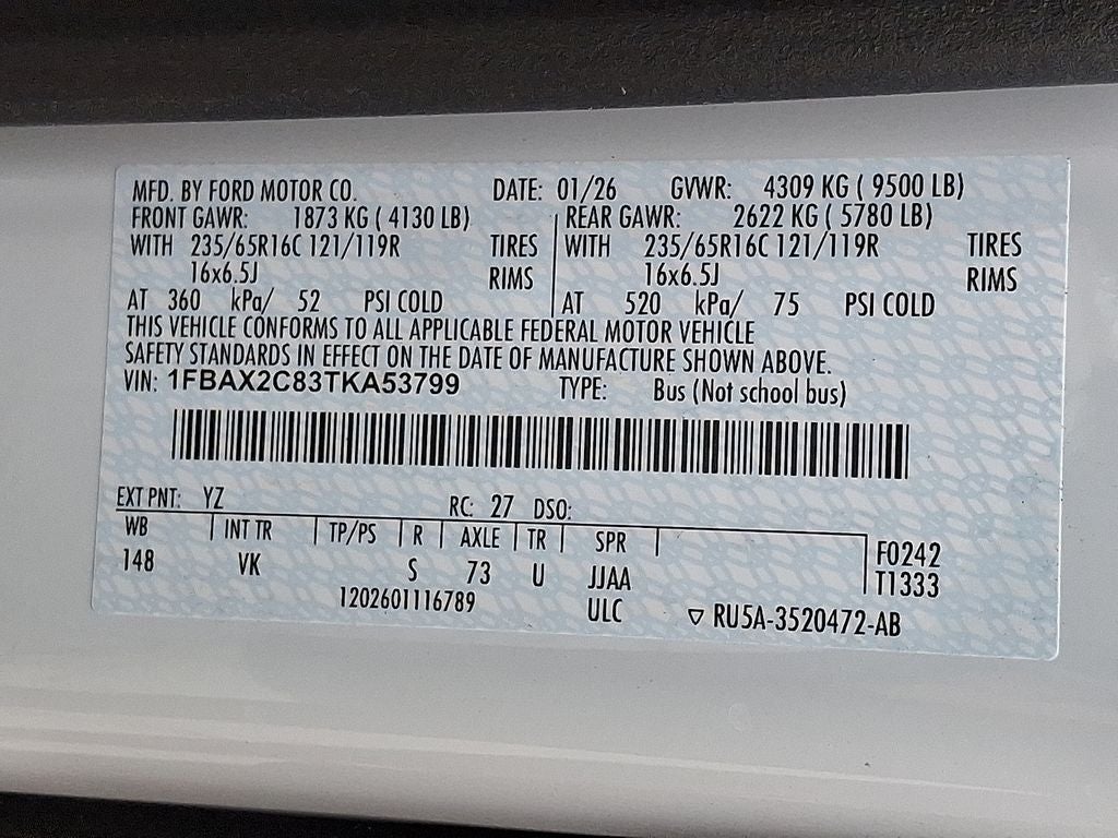 2026 Ford Transit-350 Passenger Van XL