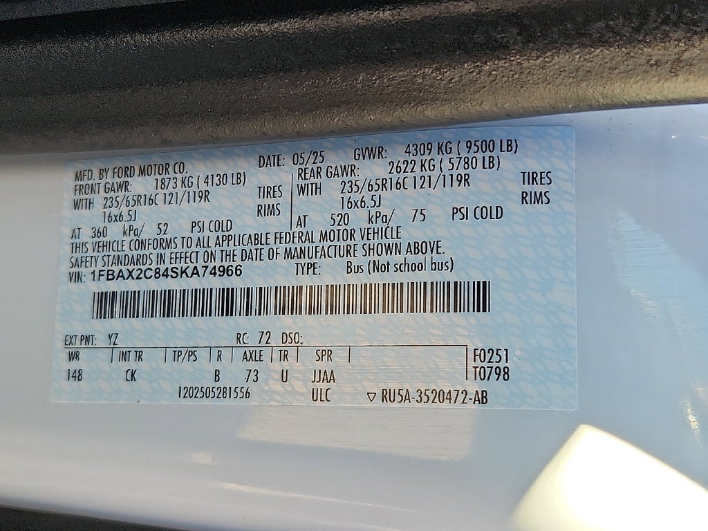 2025 Ford Transit-350 XLT