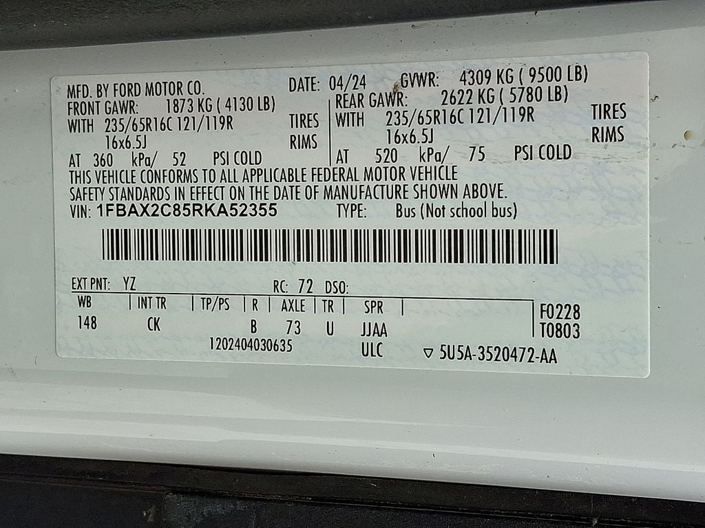 2024 Ford Transit-350 XLT