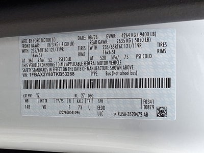 2026 Ford Transit-350 XL