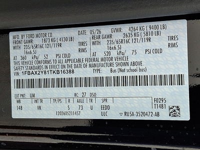 2026 Ford Transit-350 XL