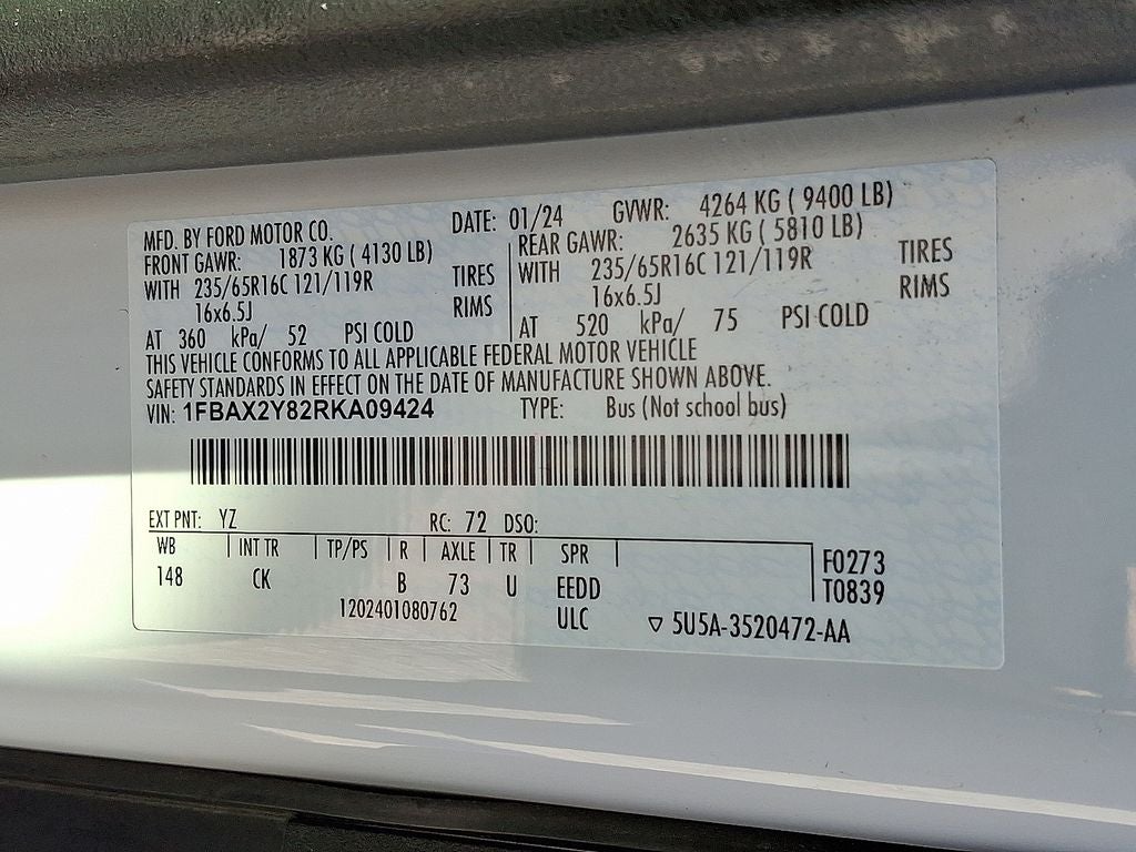 2024 Ford Transit-350 XLT
