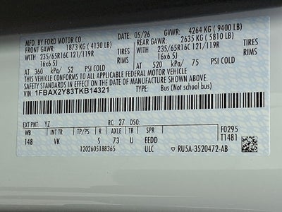 2026 Ford Transit-350 XL