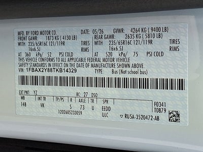 2026 Ford Transit-350 Passenger Van XL