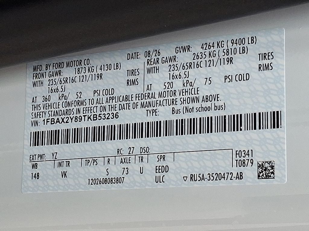 2026 Ford Transit-350 XL