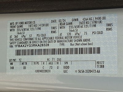 2024 Ford Transit-350 XLT