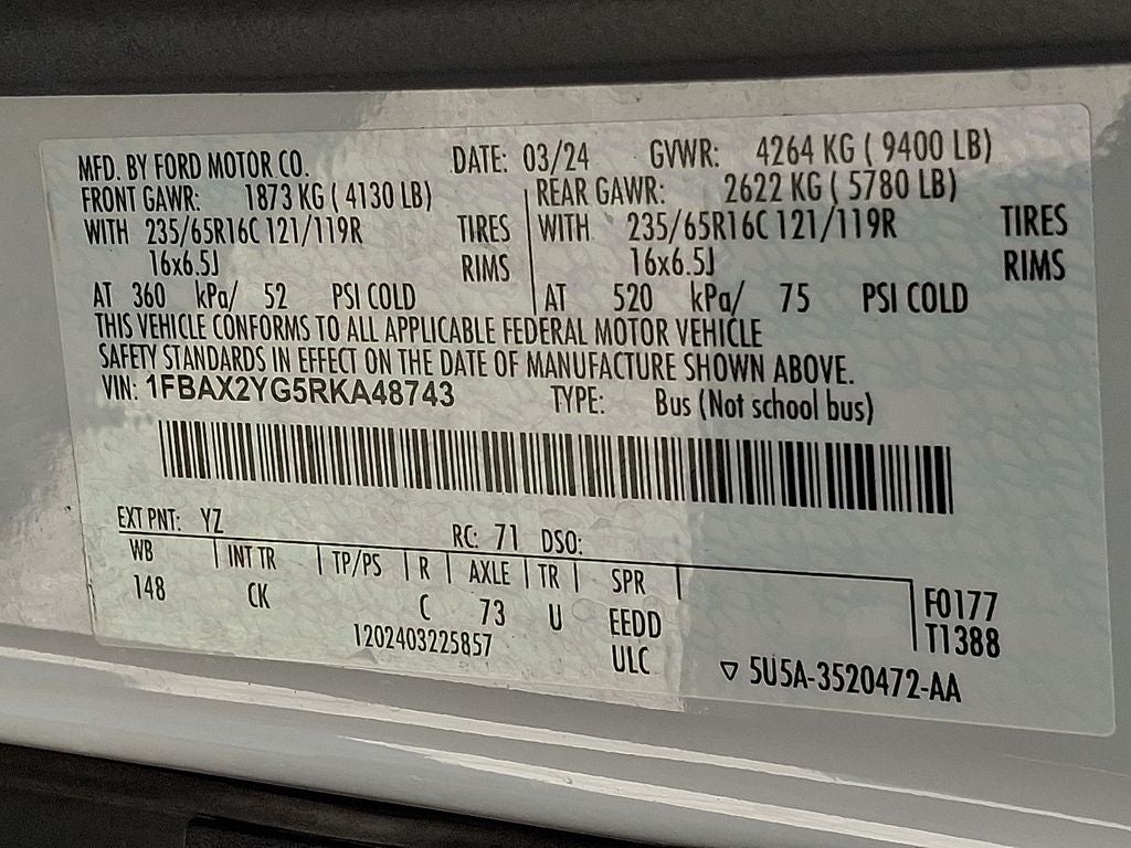 2024 Ford Transit-350 XLT