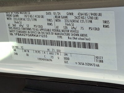 2024 Ford Transit-350 XLT
