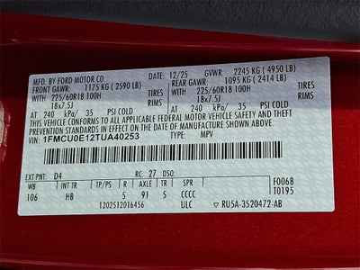 2026 Ford Escape Plug-In Hybrid Base