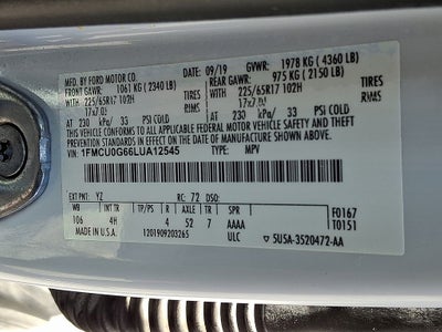2020 Ford Escape SE