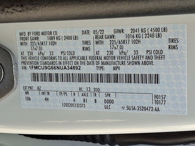 2022 Ford Escape SE
