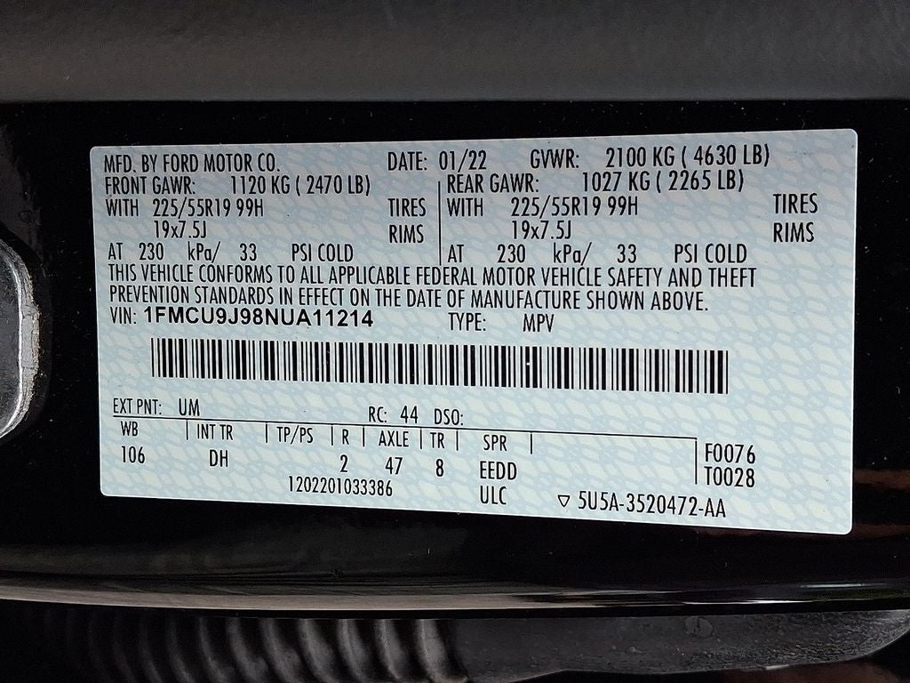 2022 Ford Escape Titanium
