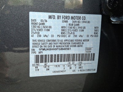 2026 Ford Explorer Platinum