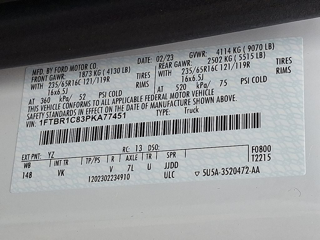 2023 Ford Transit-250 Base