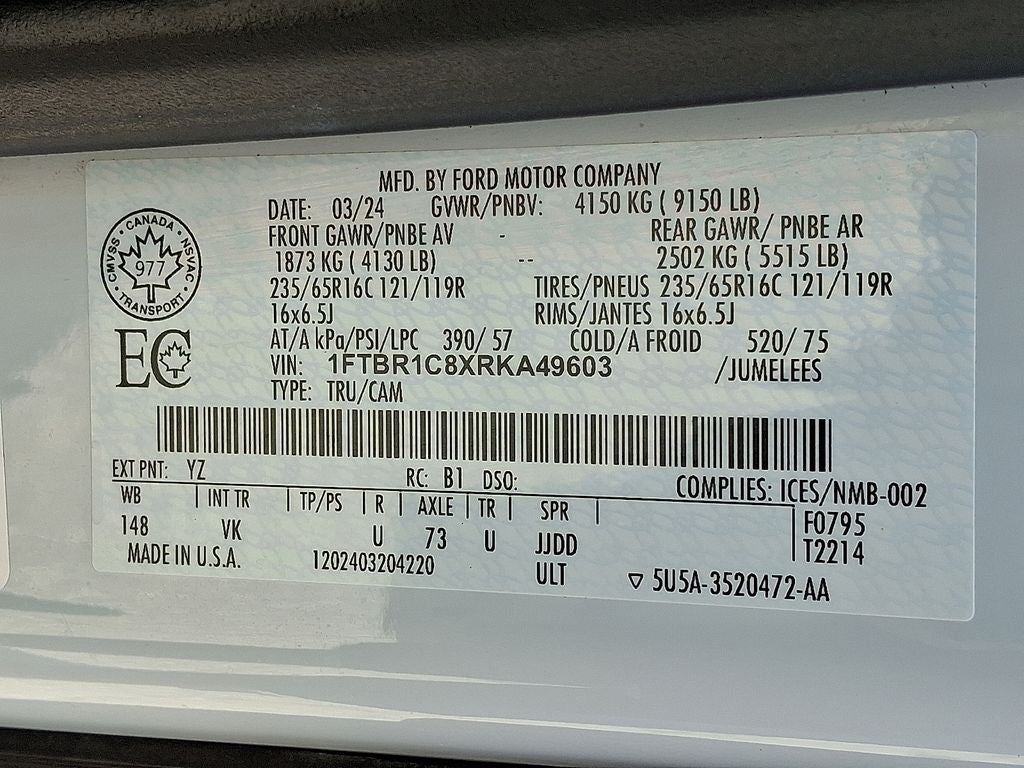 2024 Ford Transit-250 Base