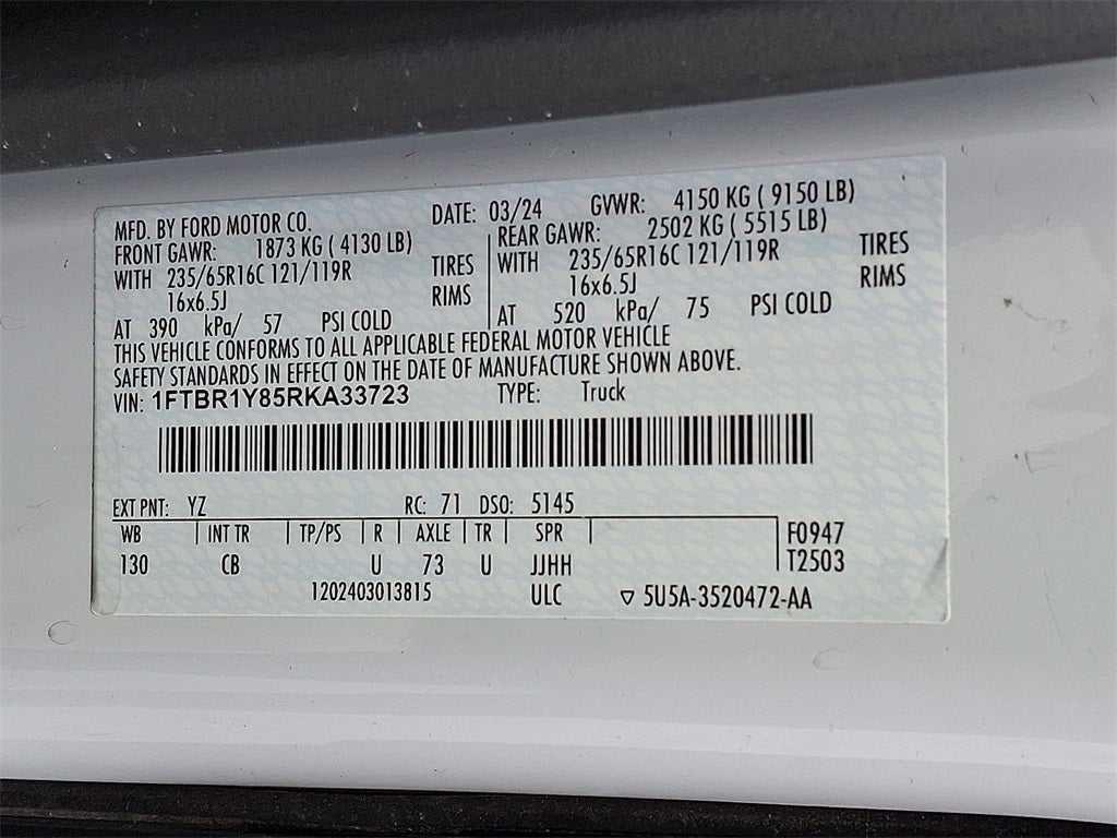 2024 Ford Transit-250 Base