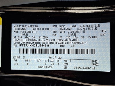 2025 Ford Ranger Lariat