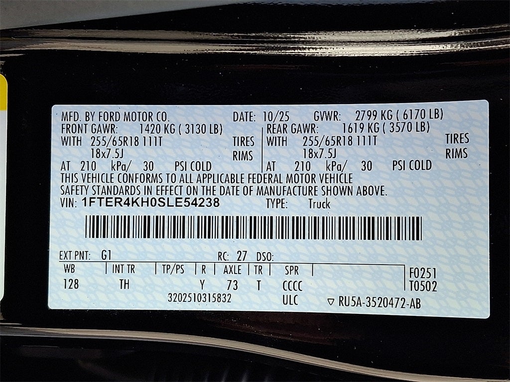 2025 Ford Ranger Lariat