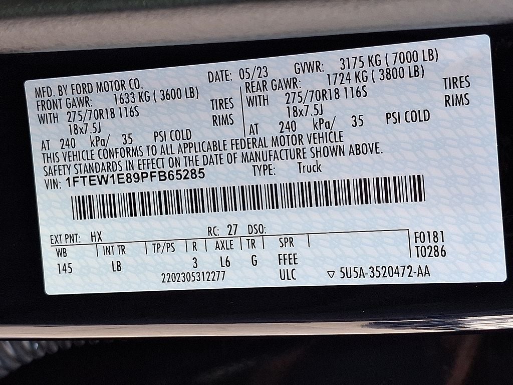 2023 Ford F-150 Tremor