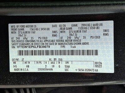 2020 Ford F-150 Lariat