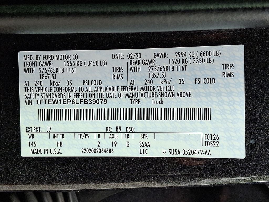 2020 Ford F-150 Lariat