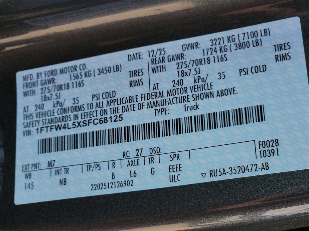 2025 Ford F-150 Tremor