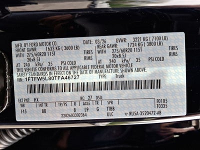 2026 Ford F-150 Lariat