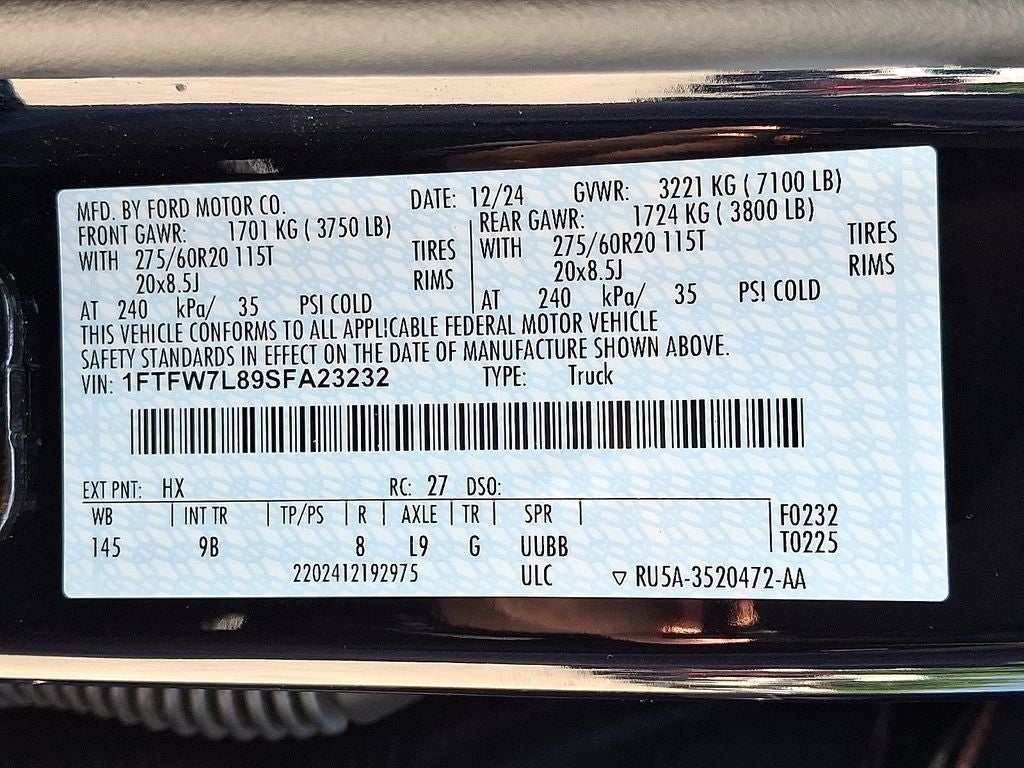 2025 Ford F-150 Platinum