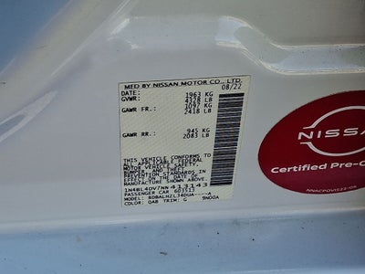 2022 Nissan Altima 2.5 SV