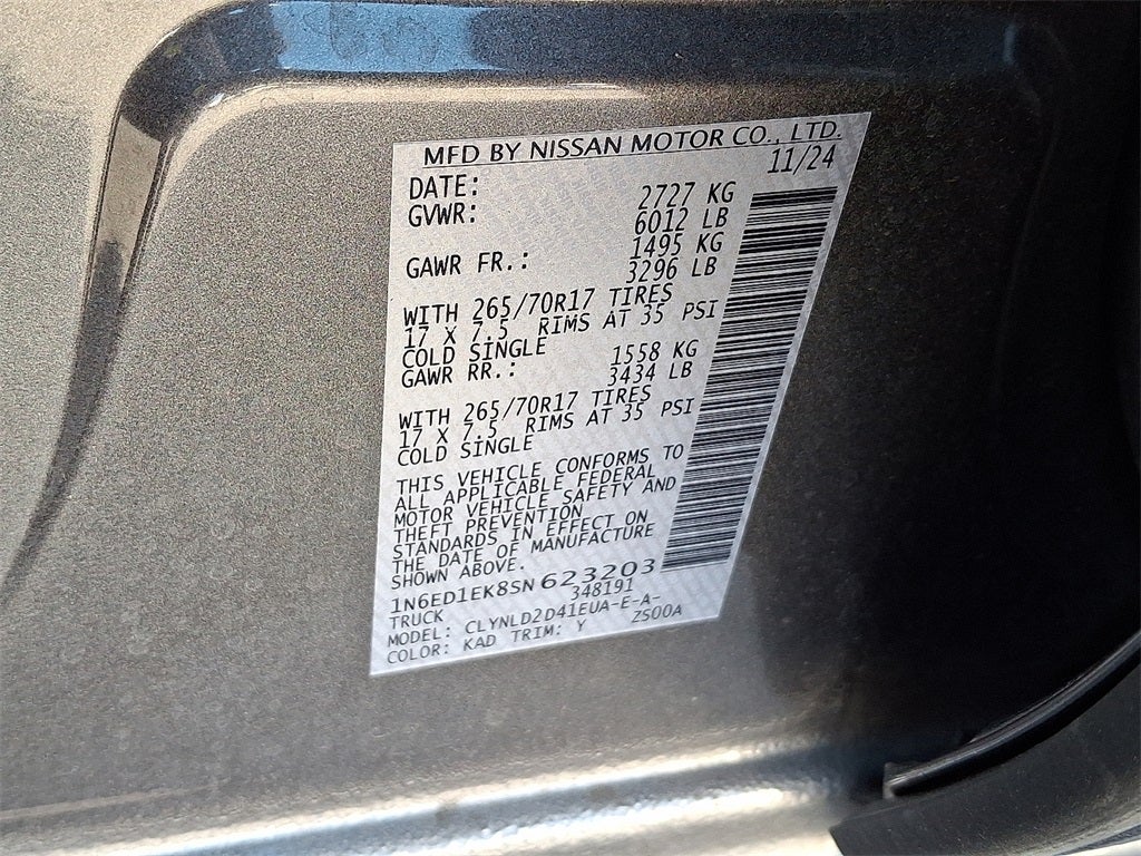 2025 Nissan Frontier PRO-4X