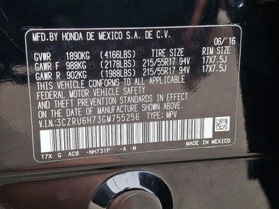 2016 Honda HR-V EX-L w/Navigation