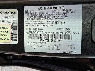 2016 Ford Fusion SE