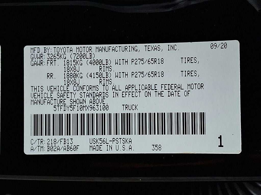 2021 Toyota Tundra SR5