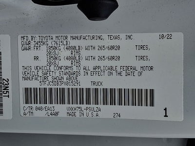 2023 Toyota Tundra Hybrid Limited