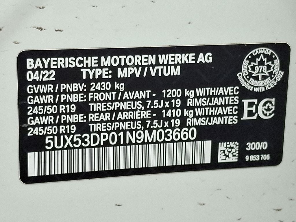 2022 BMW X3 xDrive30i