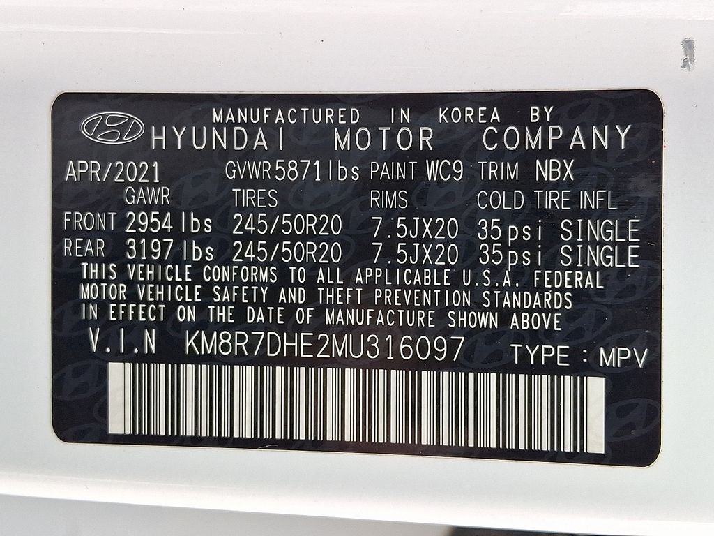 2021 Hyundai Palisade Calligraphy