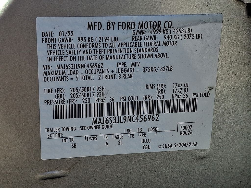 2022 Ford EcoSport SES