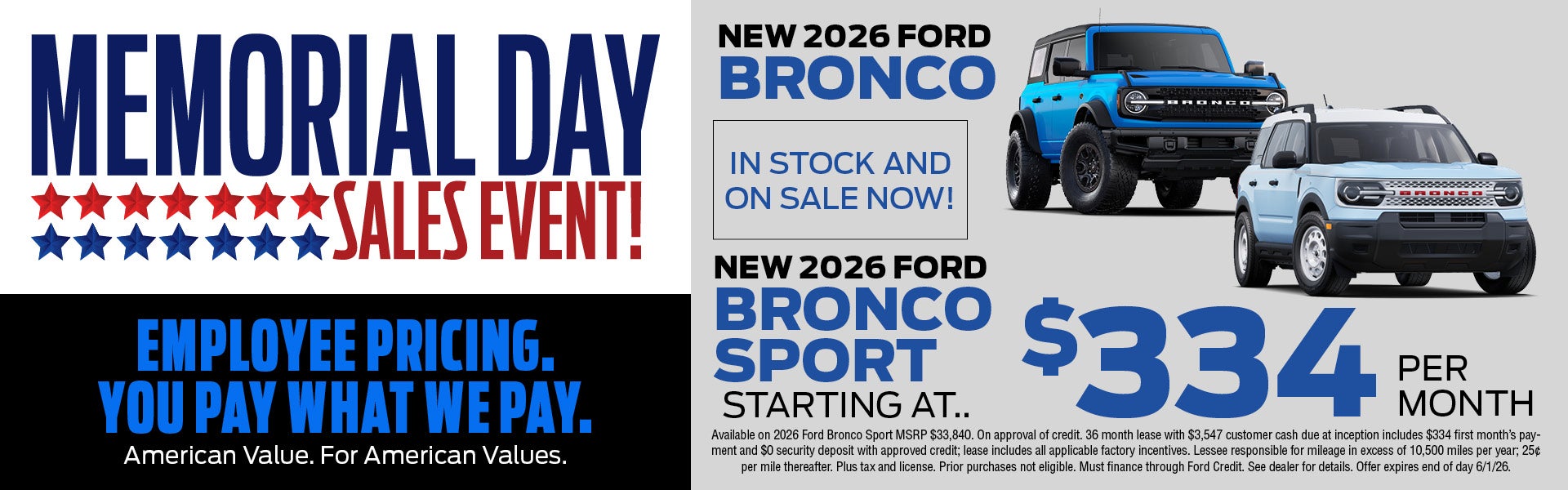 Bronco/Bronco Sport