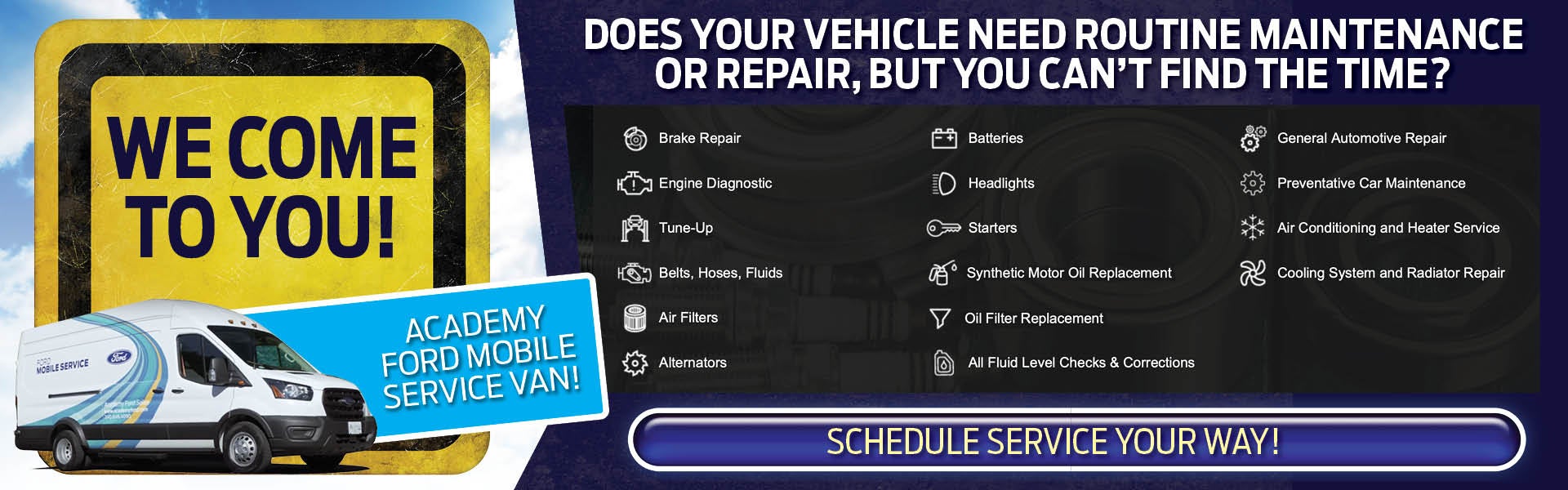 Academy Ford Mobile Service